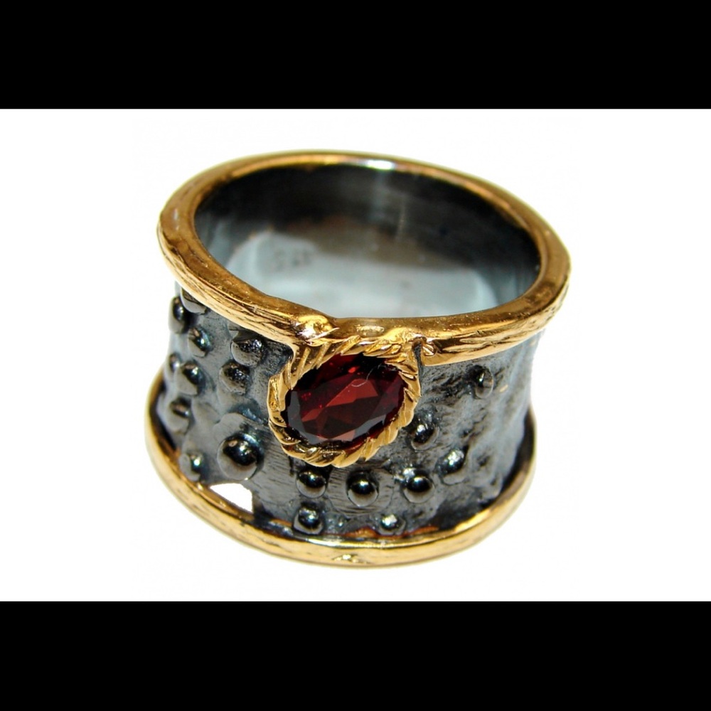 Genuine Ruby 925 Ss Handcrafted Statement - image 3